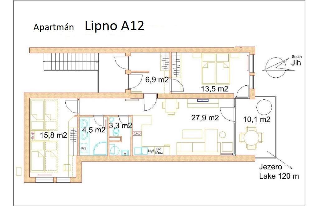 Apartman Lipno A12 Lipno nad Vltavou Kültér fotó